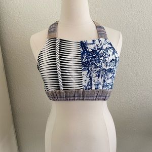 Multi print crop top